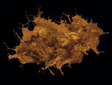 brown and white abstract painting